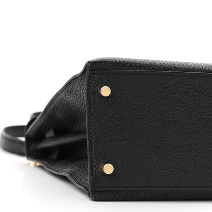 Hermes Chevre De Coromandel Kelly Sellier 28 Black 9 of 10