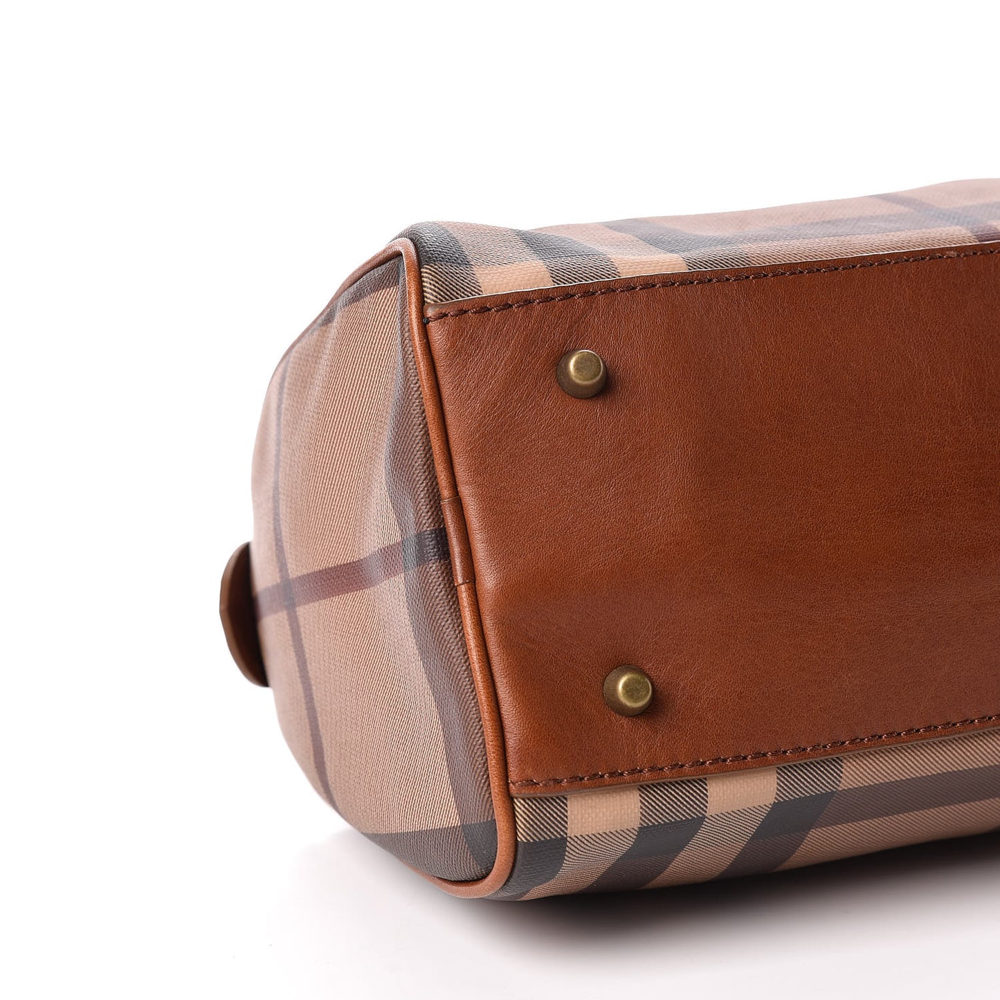 Smoked Check Small Chester Bowling Bag Brown
