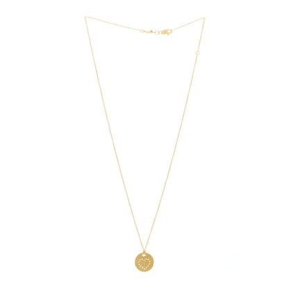 Roberto Coin 18K Yellow Gold Diamond Tiny Treasures Heart Medallion Pendant Necklace 2 of 6