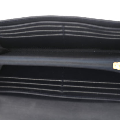 Chanel Lambskin Quilted Large Boy Gusset Flap Wallet Navy 5 of 11