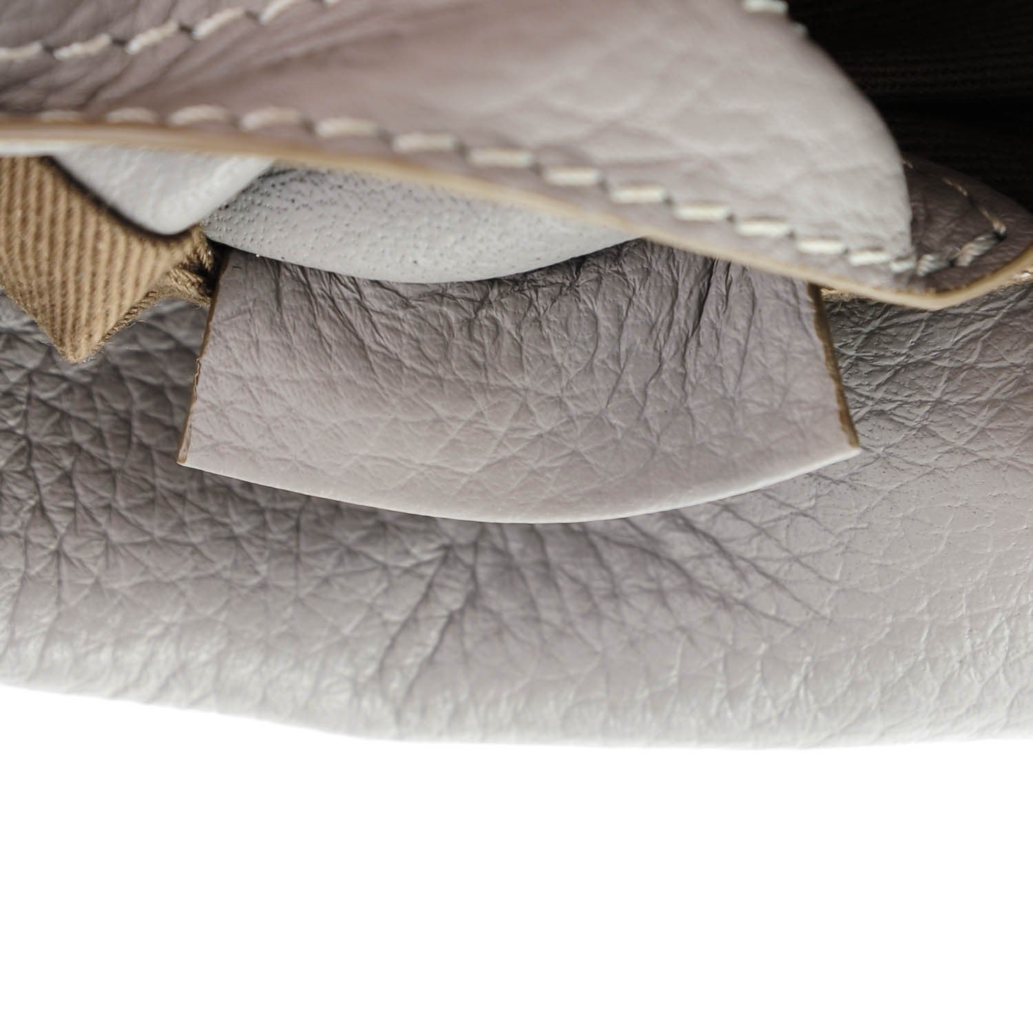 Chloe Calfskin Mini Marcie Round Crossbody Bag Cashmere Grey 8 of 9