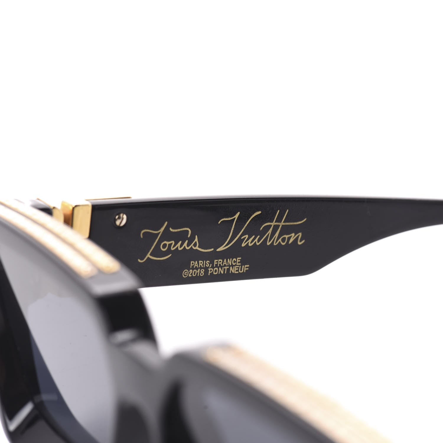 Louis Vuitton Acetate 1.1 Millionaires Sunglasses Z1165E Black 6 of 6