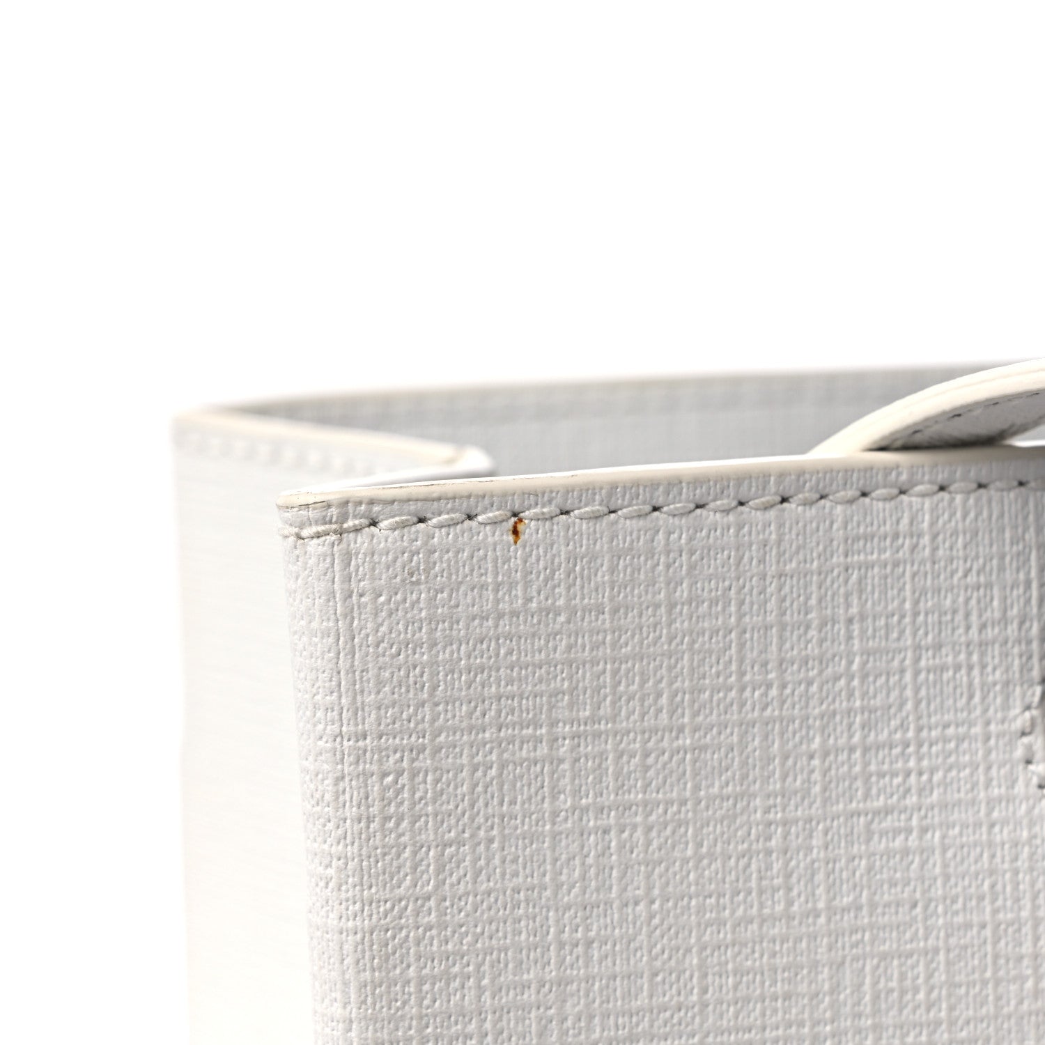Balenciaga Calfskin Small Logo North South Shopping Tote White 10 of 12
