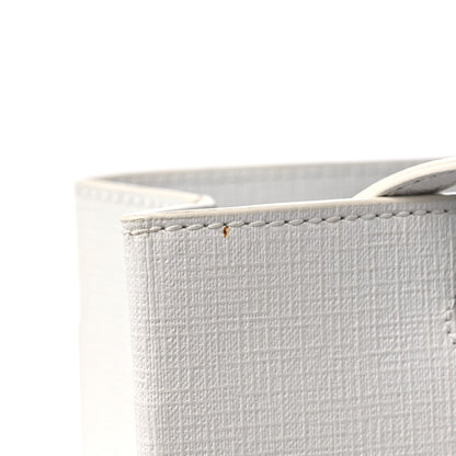 Balenciaga Calfskin Small Logo North South Shopping Tote White 10 of 12