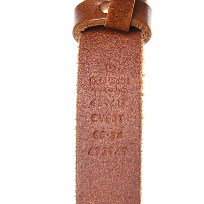 Gucci Faded Calfskin Double G 20mm Belt 85 34 Cuir 4 of 9