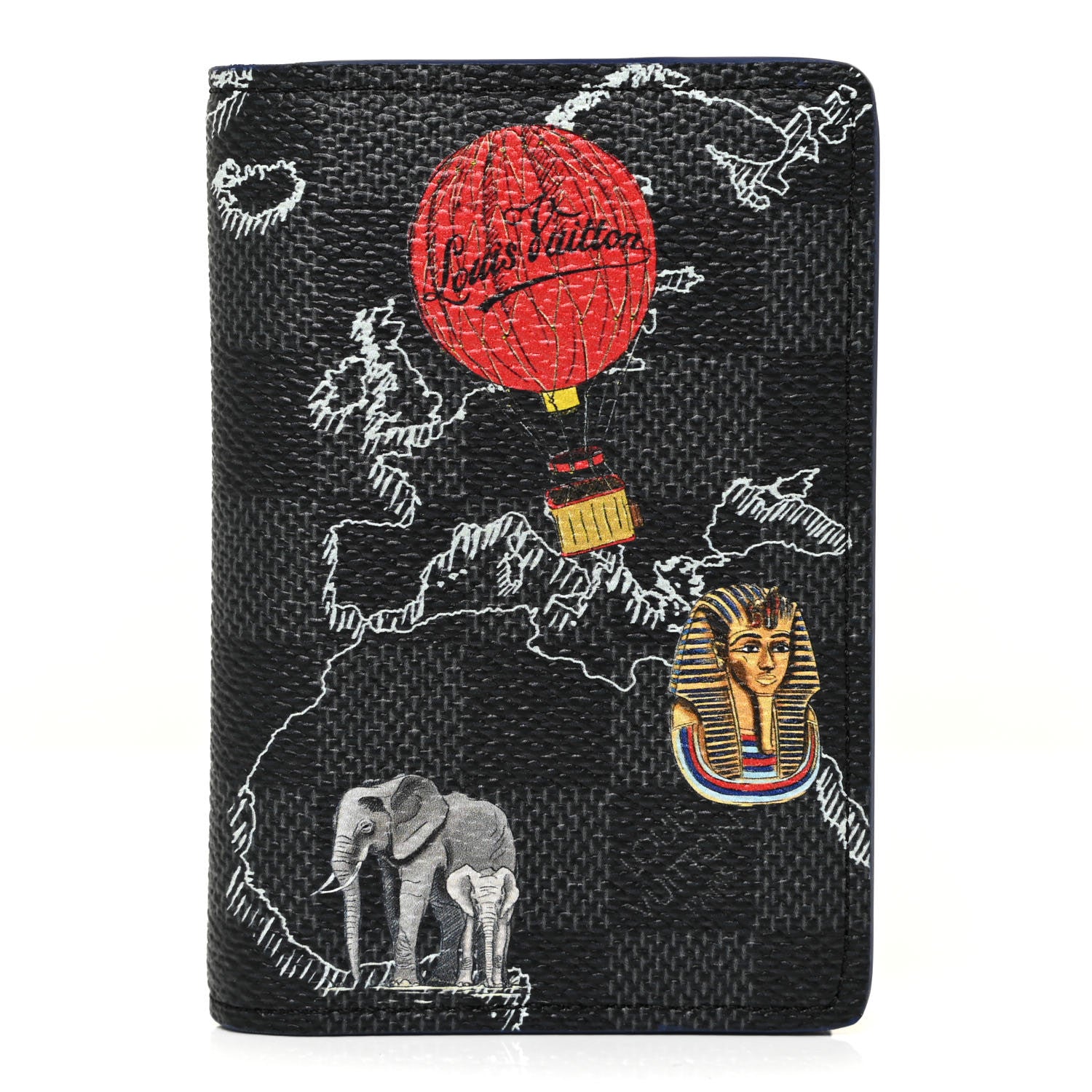 Louis Vuitton Damier Graphite World Map Pocket Organizer NM 1 of 9