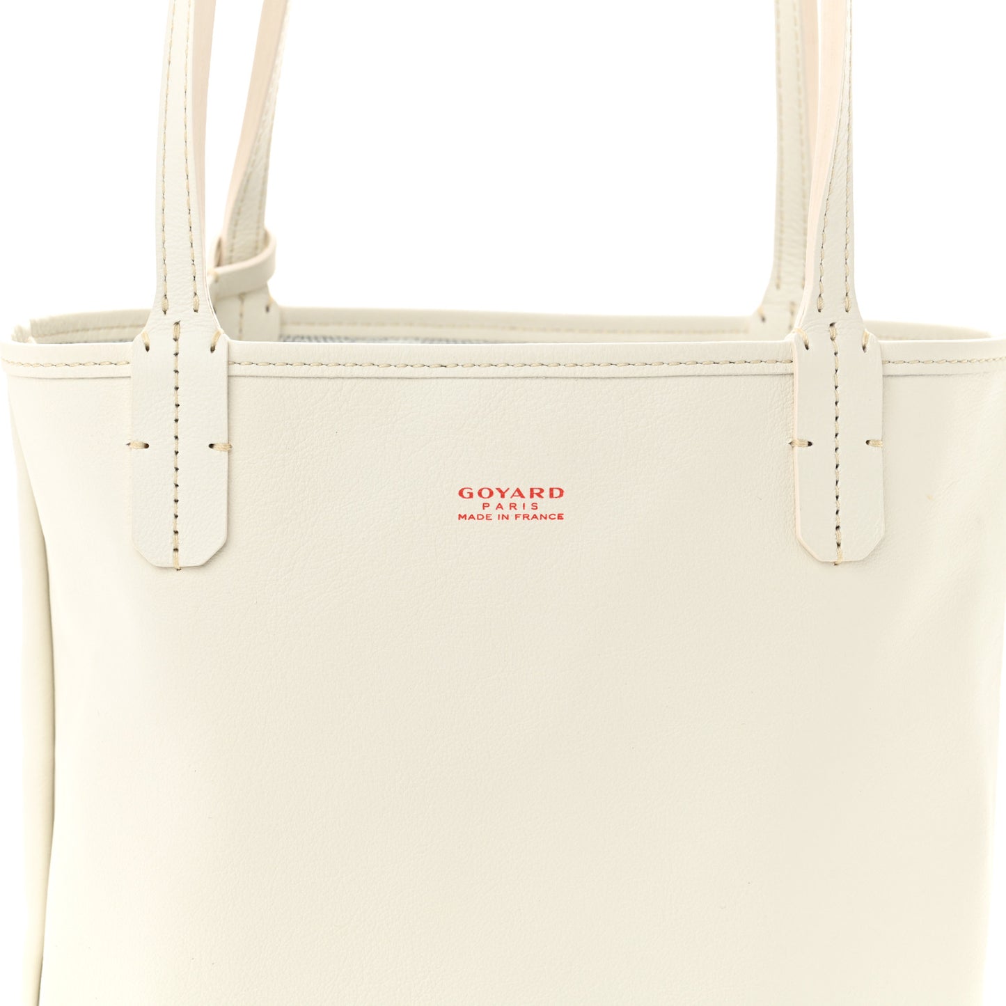 Goyardine Reversible Mini Anjou White