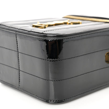 Saint Laurent Patent Matelasse Monogram Vicky Vanity Black 10 of 10