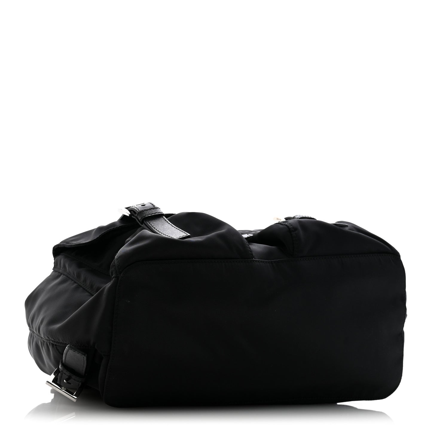 Tessuto Nylon Saffiano Medium Backpack Black