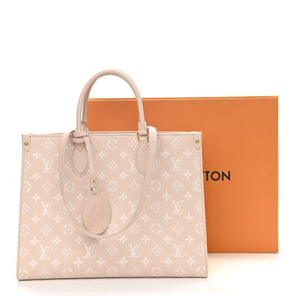 Louis Vuitton Empreinte Monogram Spring In The City Onthego MM Beige Pink Yellow 10 of 10