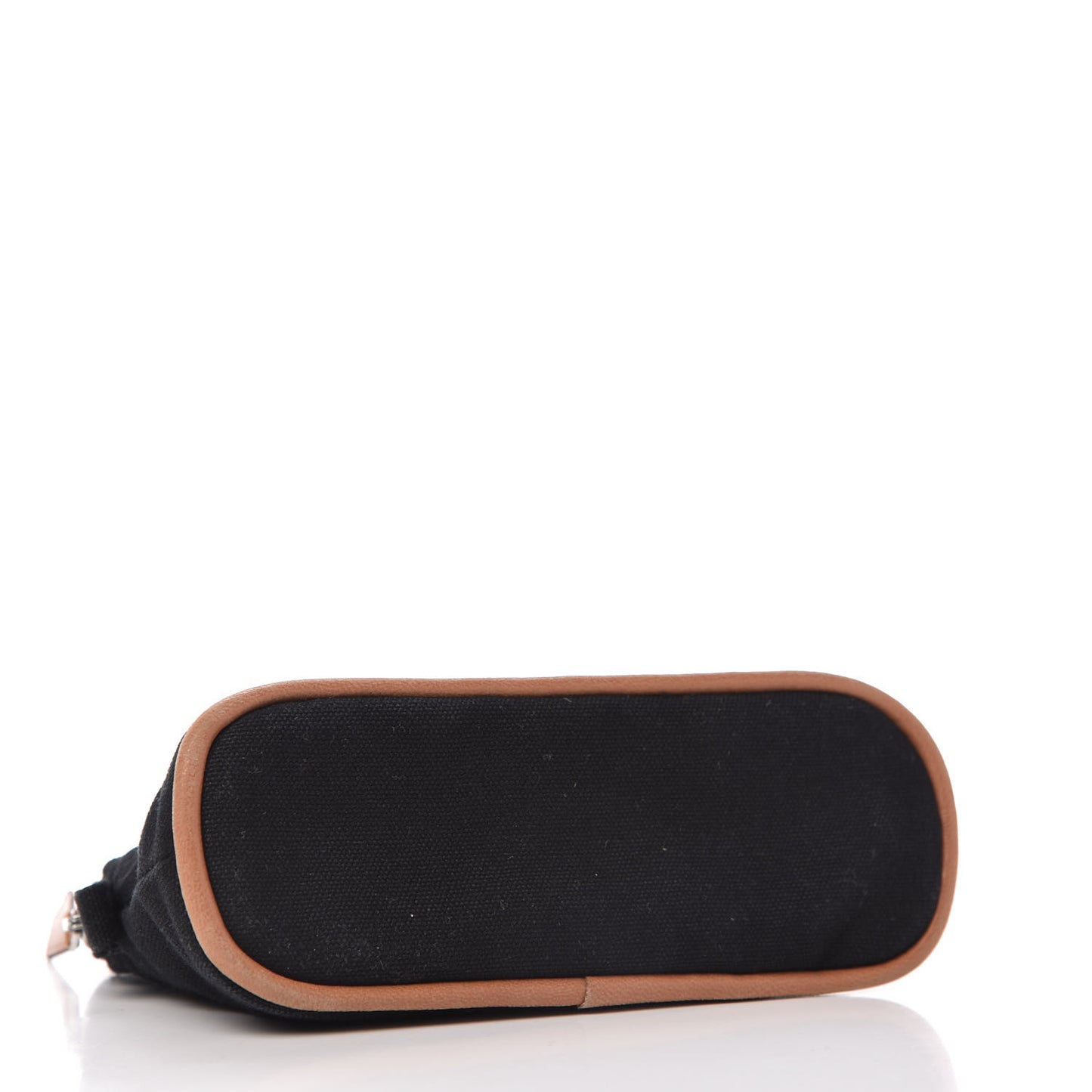 Cotton Canvas Mini Bolide Travel Cosmetic Pouch Black