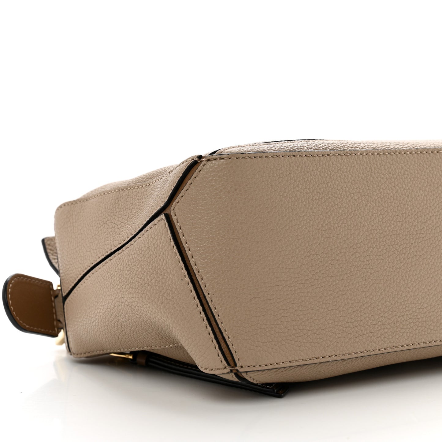 Grained Calfskin Small Puzzle Bag Sand Mink