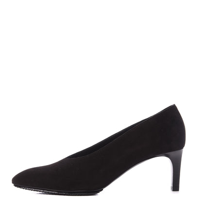 Hermes Suede Goatskin Success Pumps 36.5 Black 1 of 8