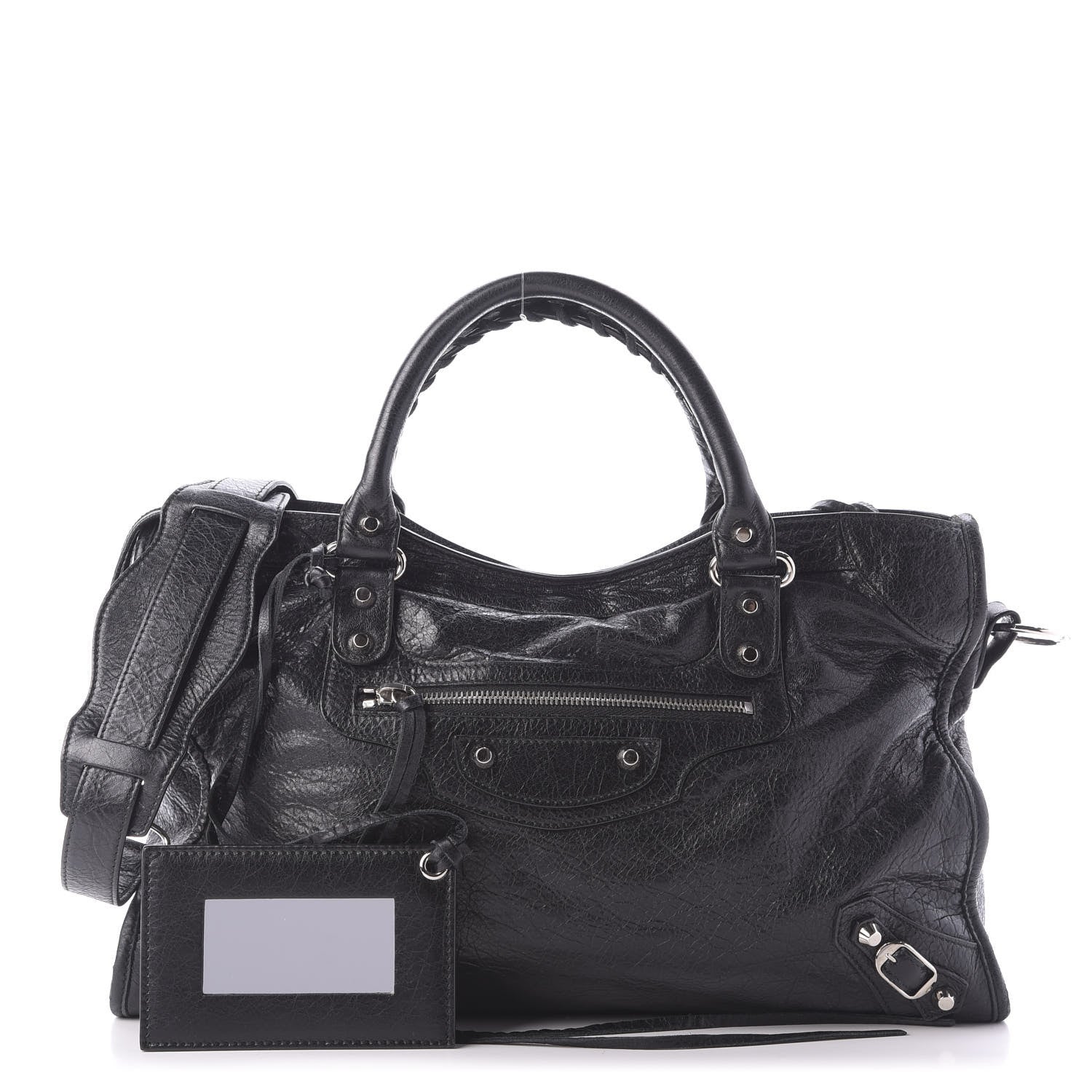 Balenciaga Agneau Classic Silver Hardware City Black 1 of 8