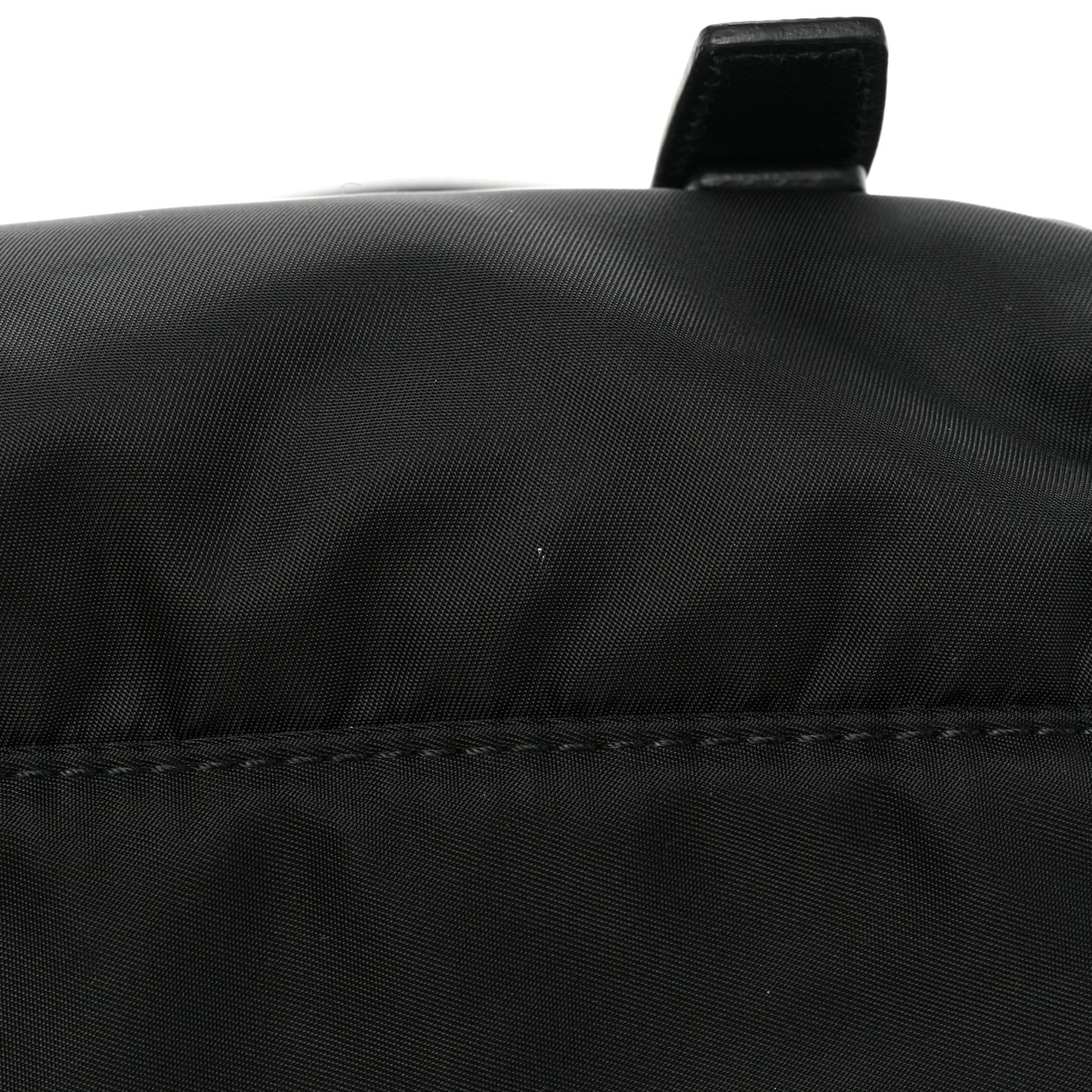 Tessuto Nylon Saffiano Vela Messenger Bag Black
