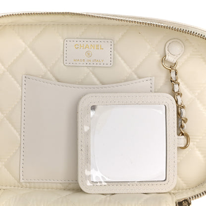 Chanel Caviar Quilted Large Vanity Pouch White 6 of 10