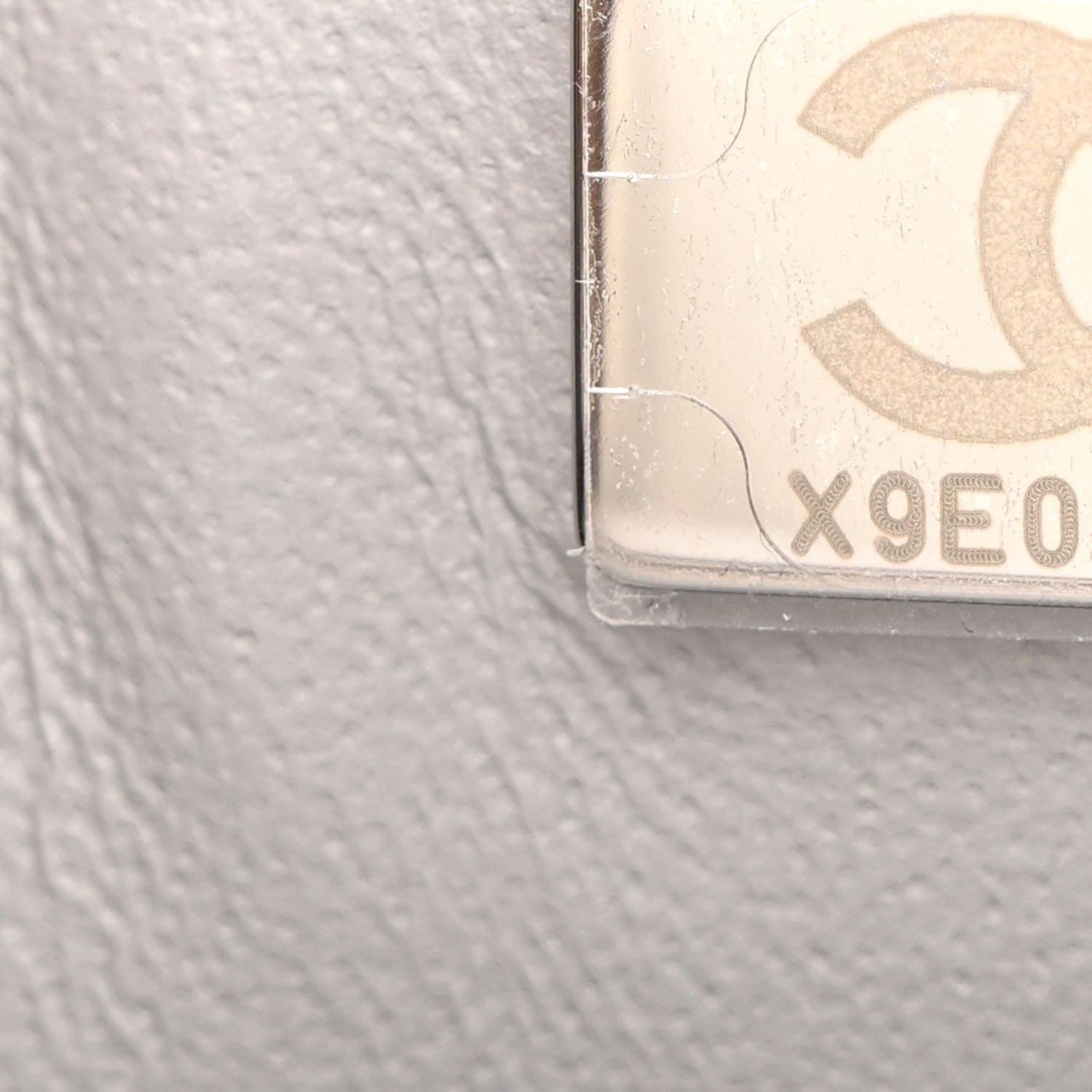 Chanel Lambskin Quilted Mini Rectangular Flap Grey 7 of 10