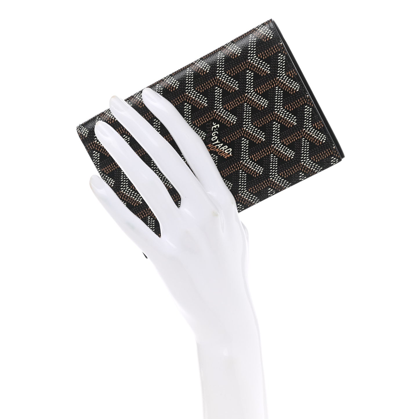 Goyardine Passport Wallet Black