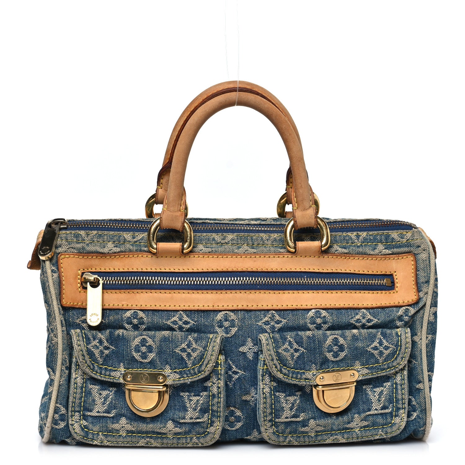 Louis Vuitton Monogram Denim Neo Speedy Blue 1 of 9