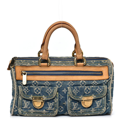 Louis Vuitton Monogram Denim Neo Speedy Blue 1 of 9