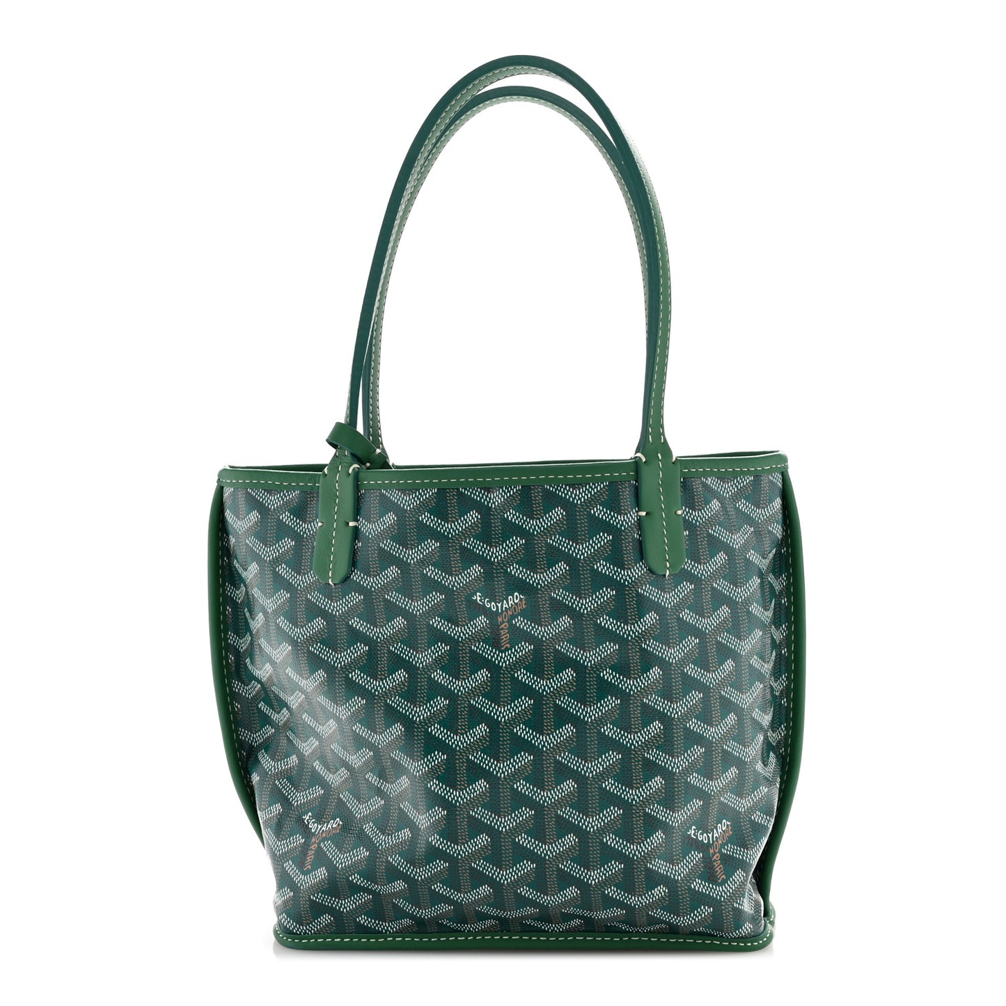 Goyardine Reversible Mini Anjou Green