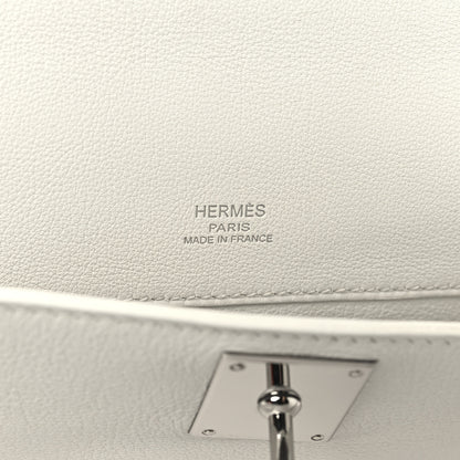Hermes Swift Kelly Cut Clutch Pochette White 6 of 10