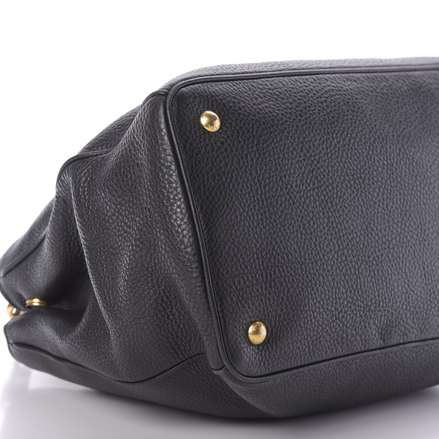 Prada Vitello Daino Tote Black 6 of 9