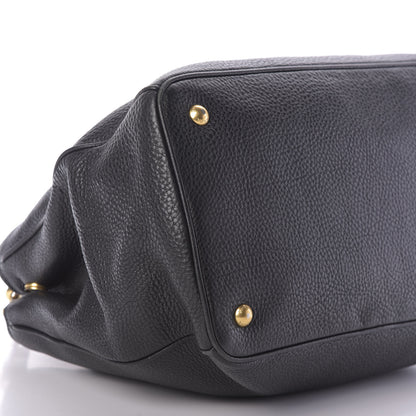 Prada Vitello Daino Tote Black 6 of 9