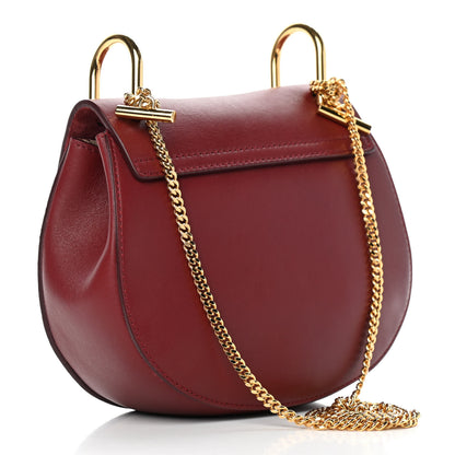 Chloe Suede Smooth Calfskin Mini Drew Shoulder Bag Plum Purple 2 of 8