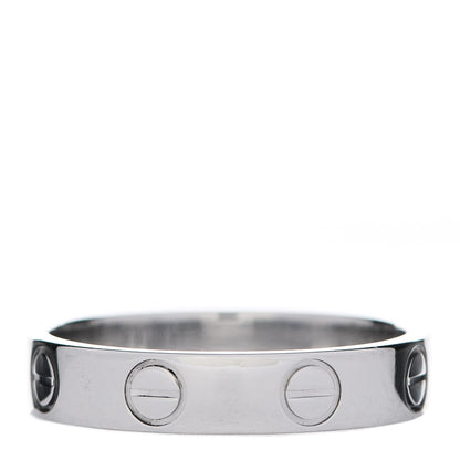 Cartier Platinum 3.5mm LOVE Wedding Band Ring 49 4.75 3 of 6
