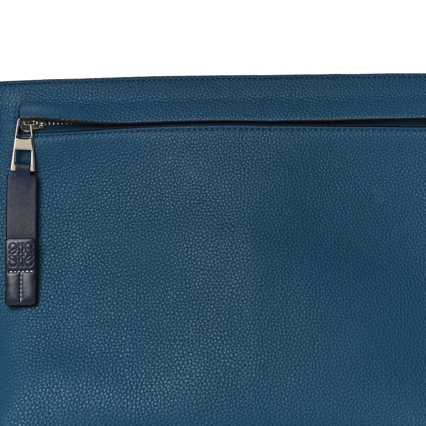 Calfskin T Pouch Blue