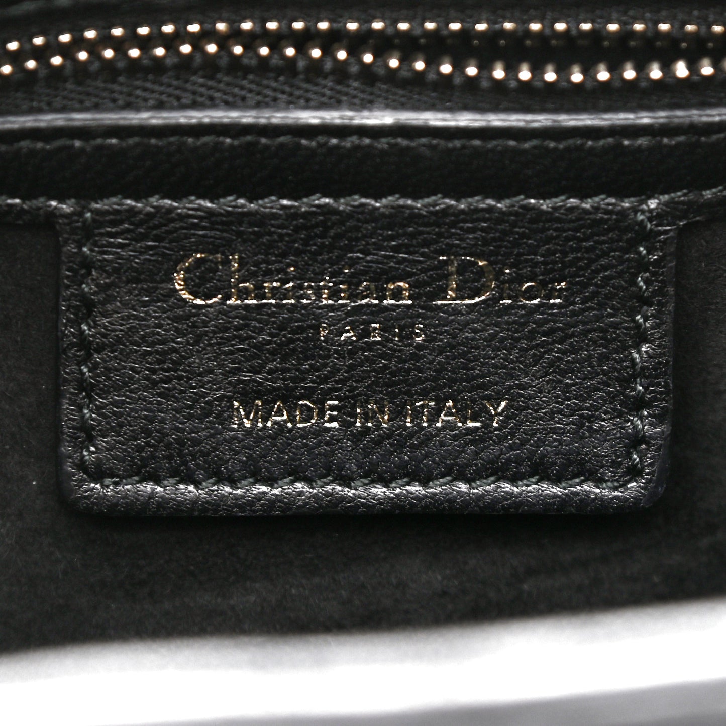 Lambskin Cannage Studded Medium Supple Lady Dior Black