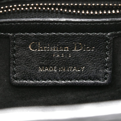 Christian Dior Lambskin Cannage Studded Medium Supple Lady Dior Black 6 of 11