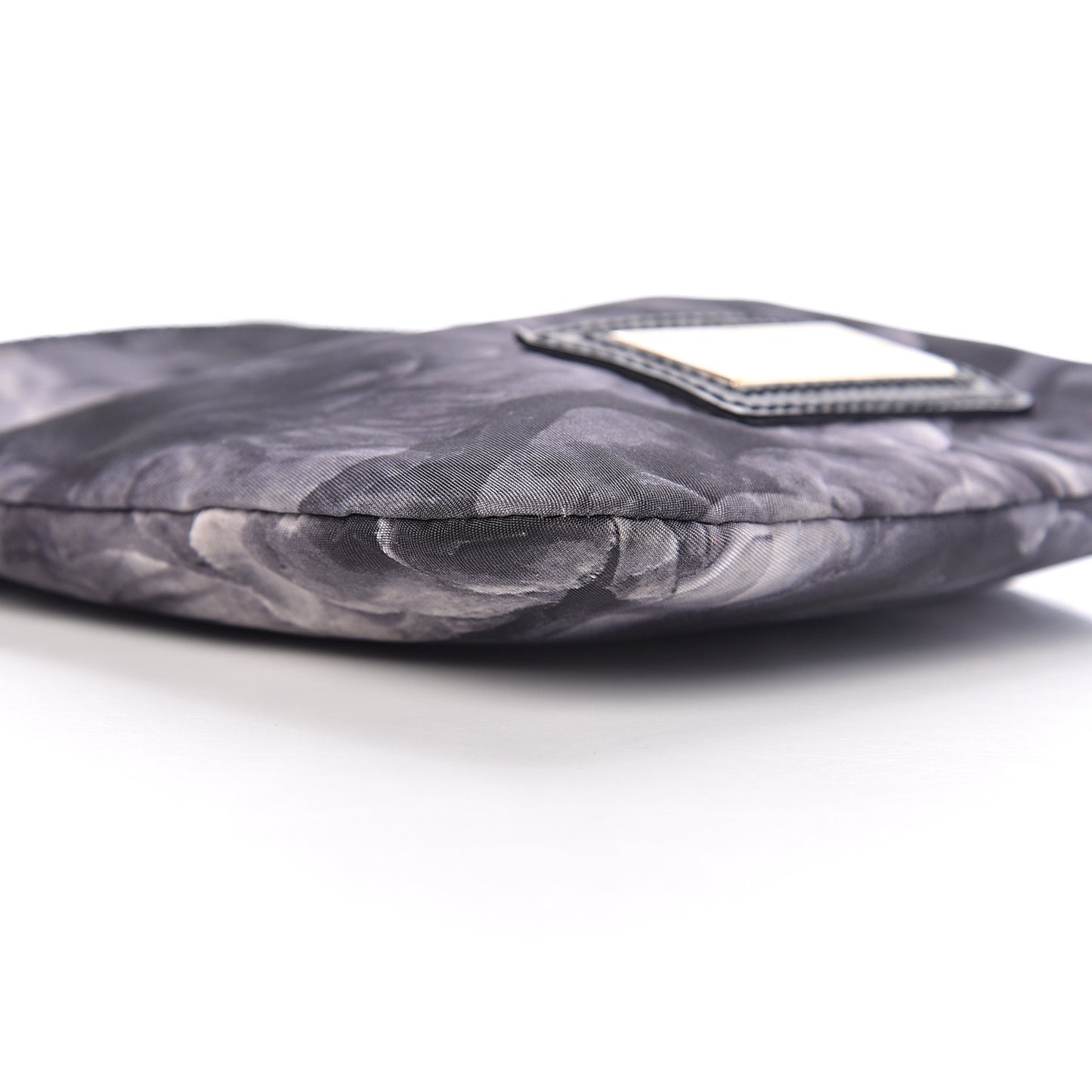 Nylon Floral Crossbody Dark Grey