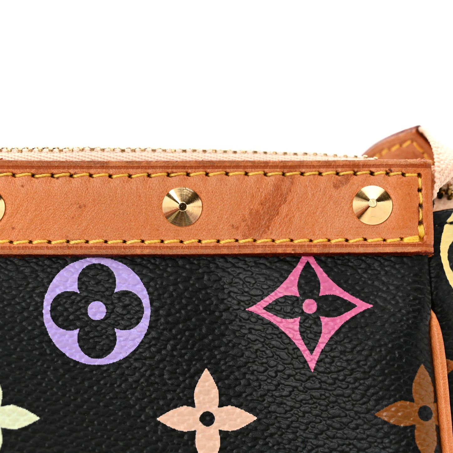 Monogram Multicolor Pochette Accessories Black
