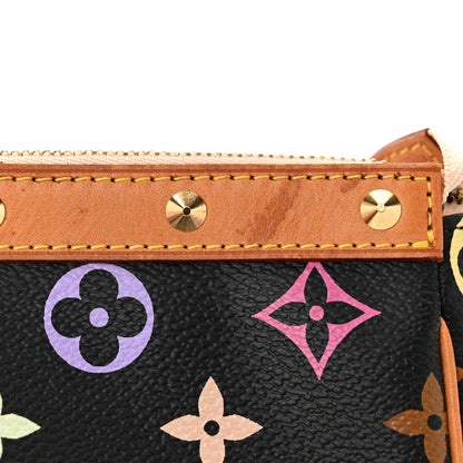 Louis Vuitton Monogram Multicolor Pochette Accessories Black 10 of 10