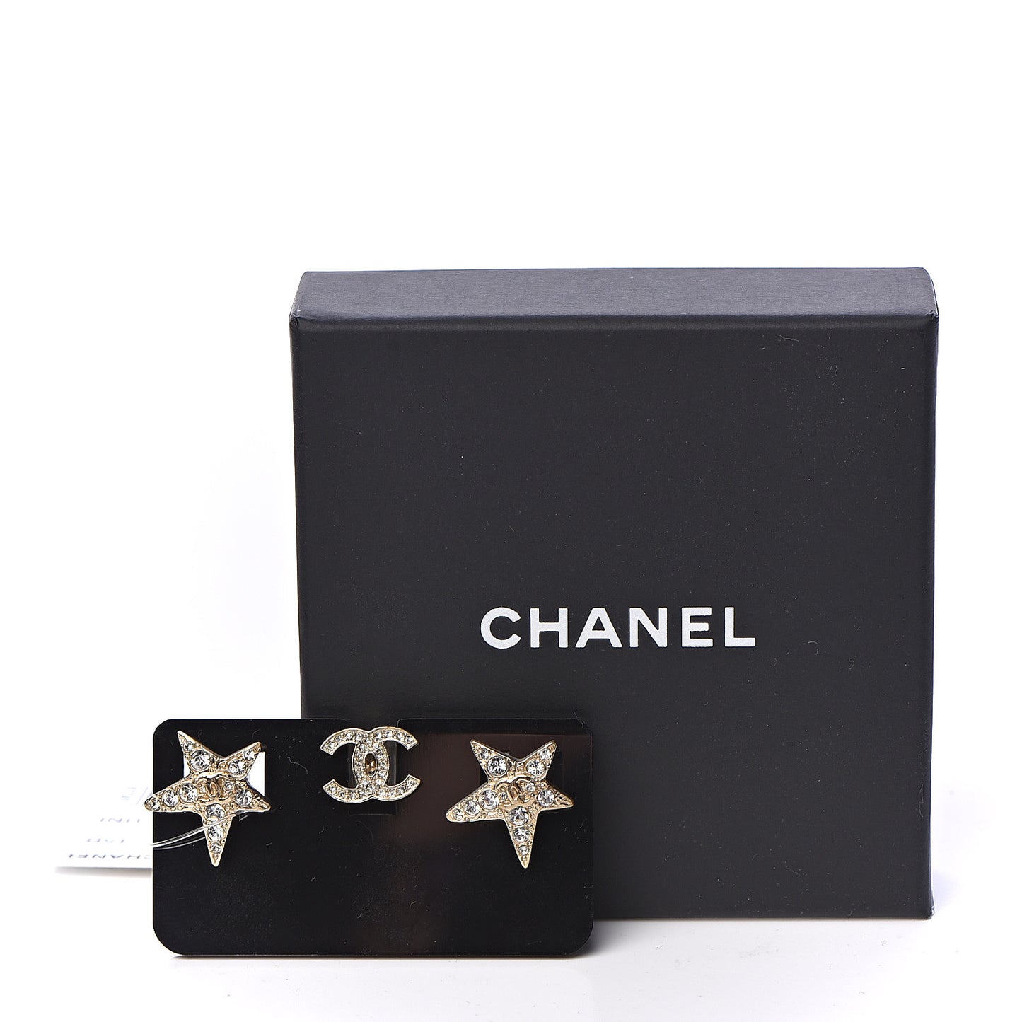 Swarovski Crystal CC Star Earphone Charms Gold