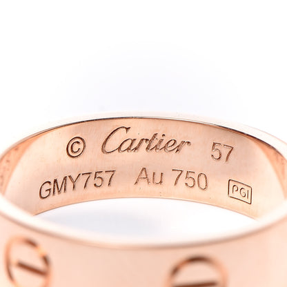 Cartier 18K Pink Gold 5.5mm LOVE Ring 57 8 4 of 5
