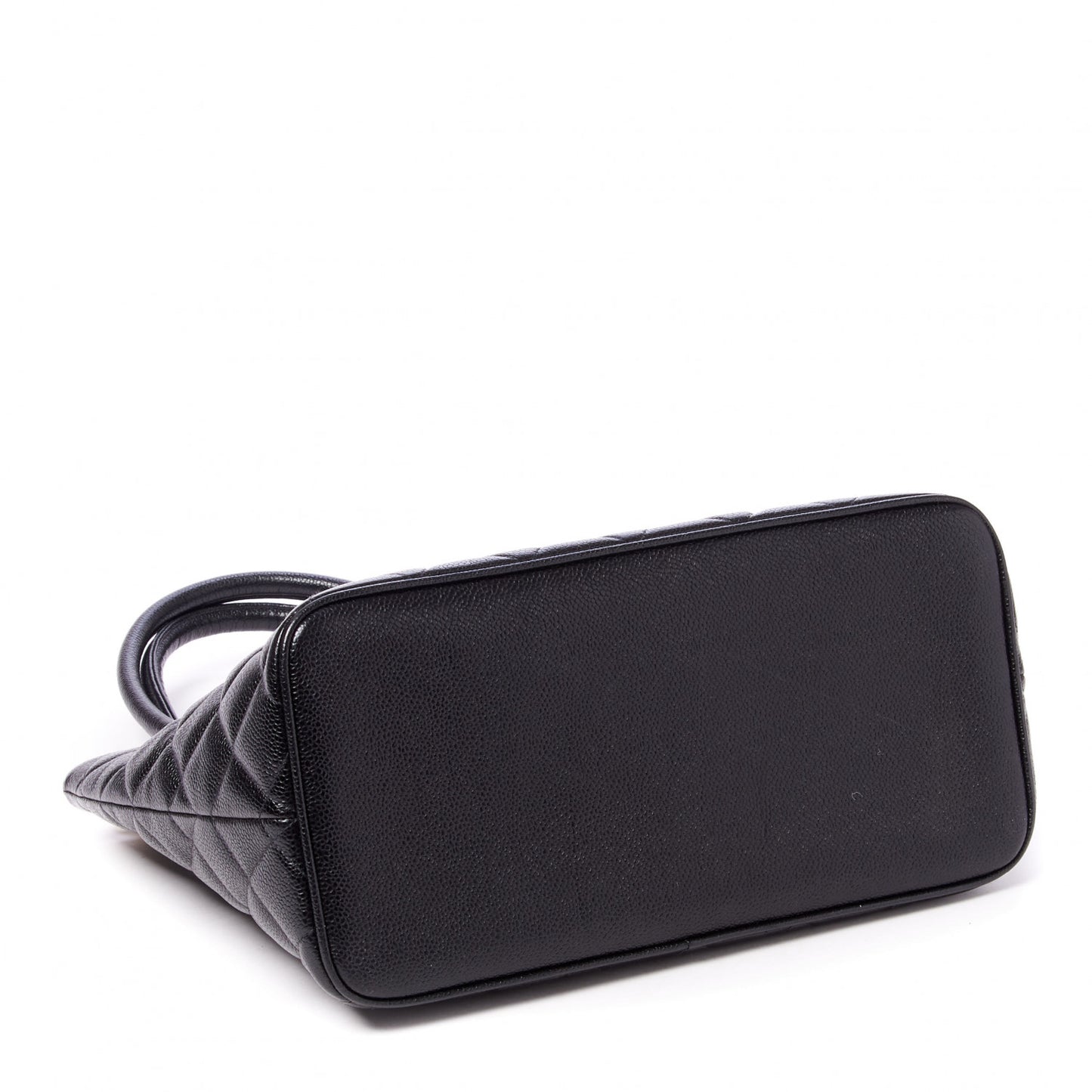 Caviar Quilted Medallion Tote Black