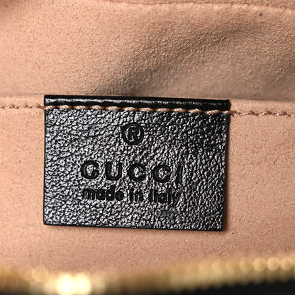 Gucci Monogram Matelasse Diagonal Small GG Marmont Chain Shoulder Bag Beige Black 6 of 11
