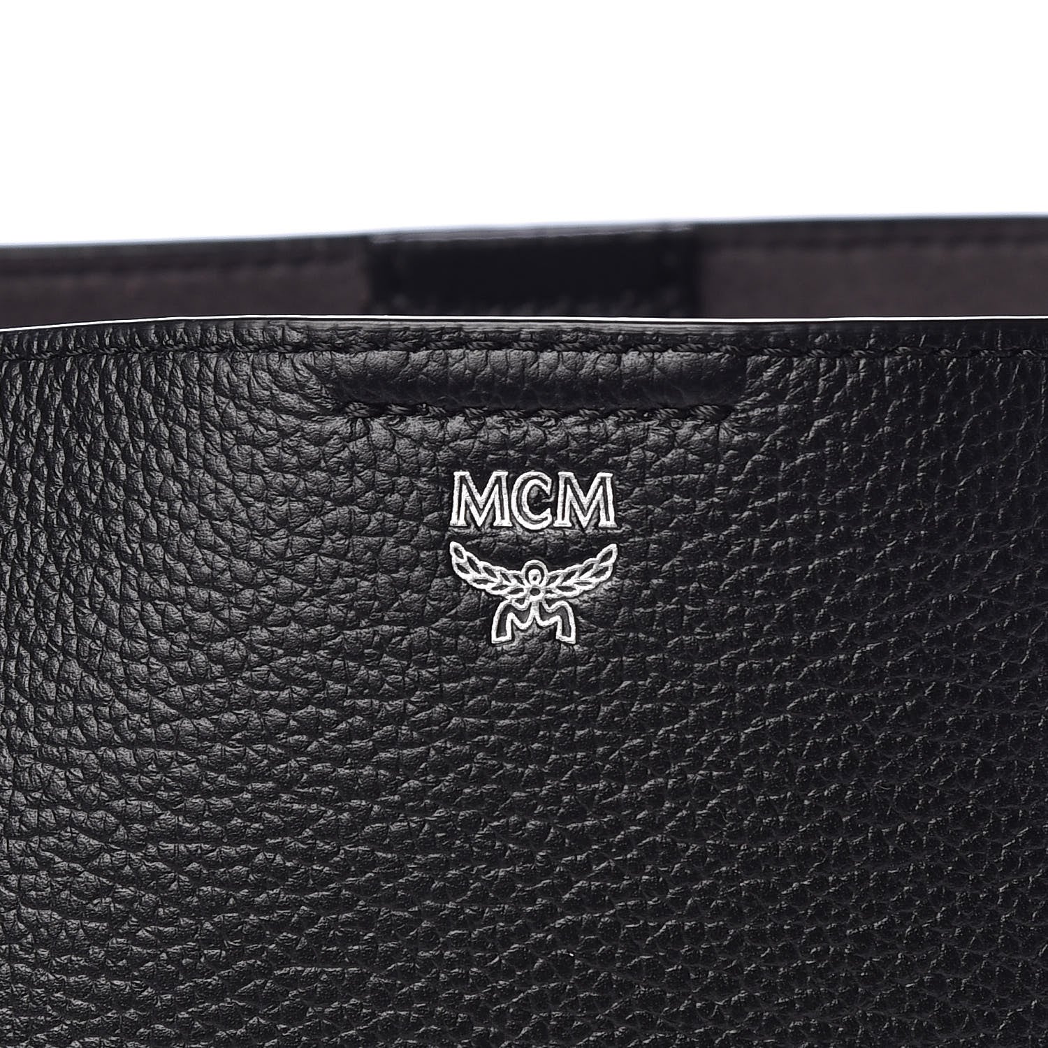 MCM Grained Calfskin Visetos Medium Sarah Hobo Black 10 of 10