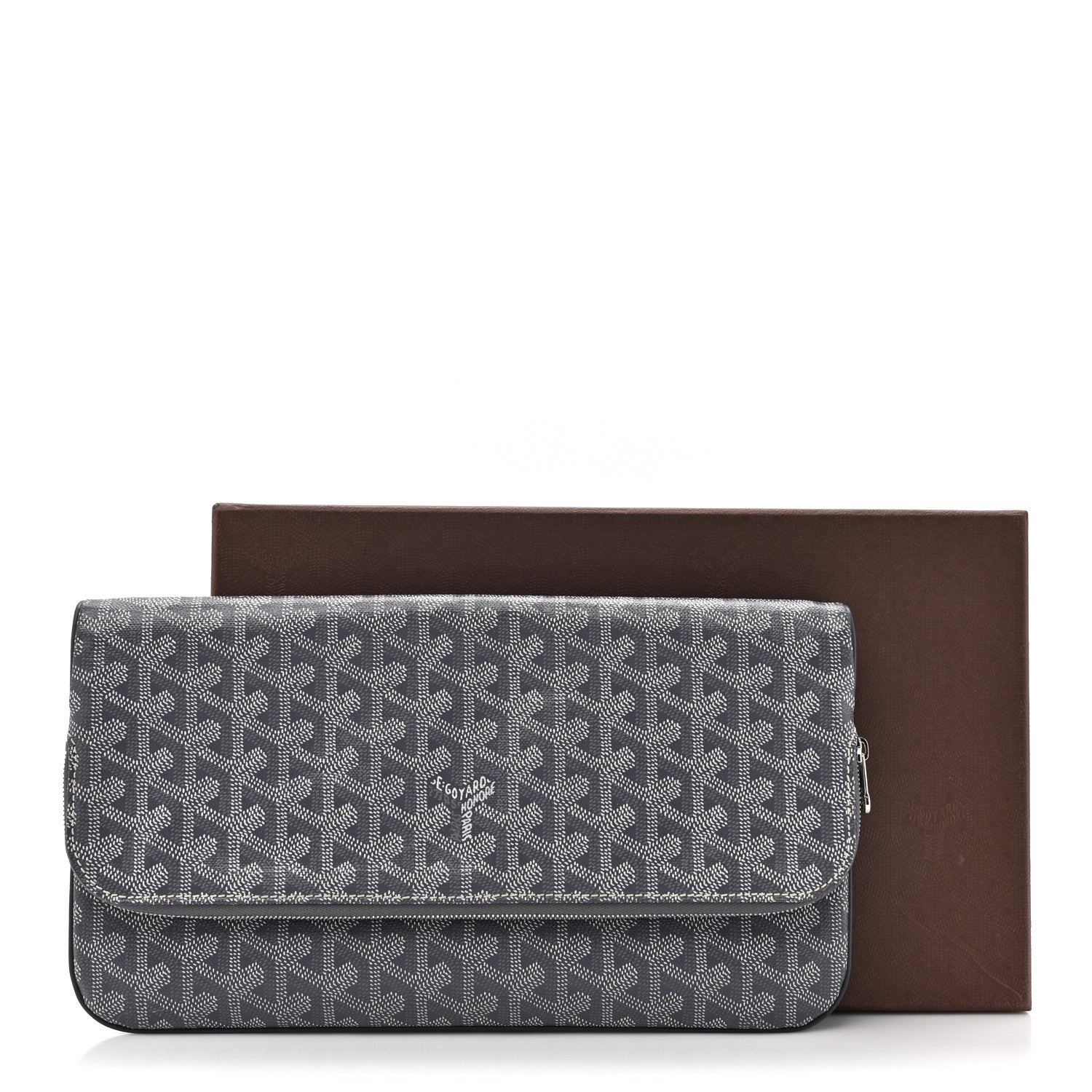 Goyard Goyardine Sainte Marie Soft Clutch Grey 10 of 10