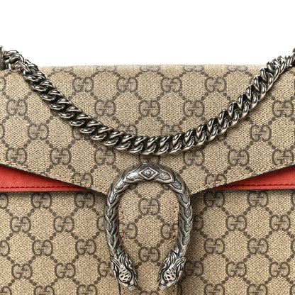 Gucci GG Supreme Monogram Small Dionysus Shoulder Bag Red 8 of 14
