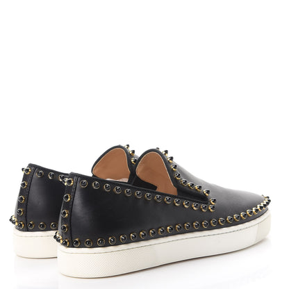 Christian Louboutin Calfskin Studded Cador Flats 37 Black 4 of 10