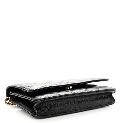 Chanel Caviar Quilted Wallet on Chain WOC Black 4 of 11