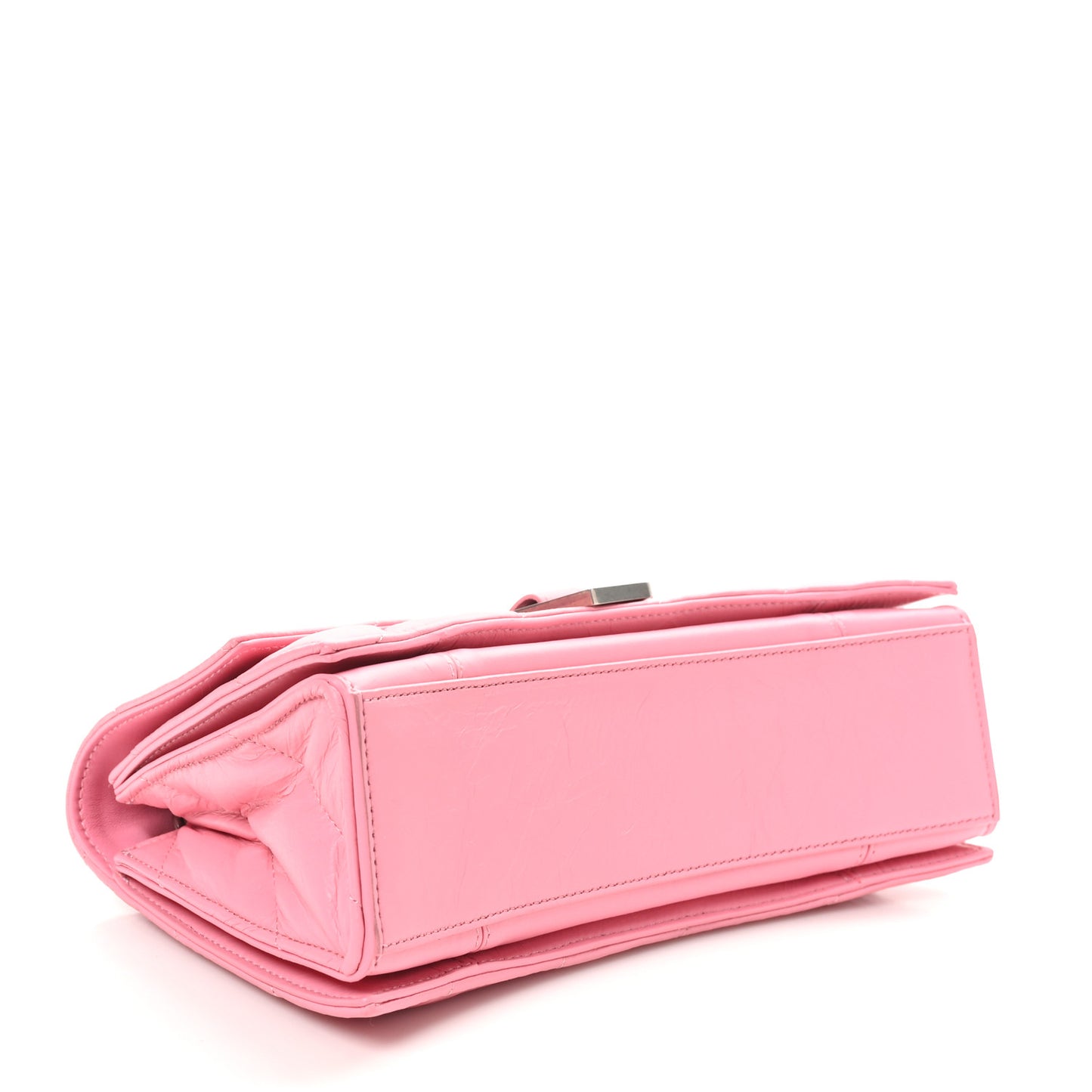 Crushed Calfskin Quilted Small Crush Chain Bag Sweet Pink