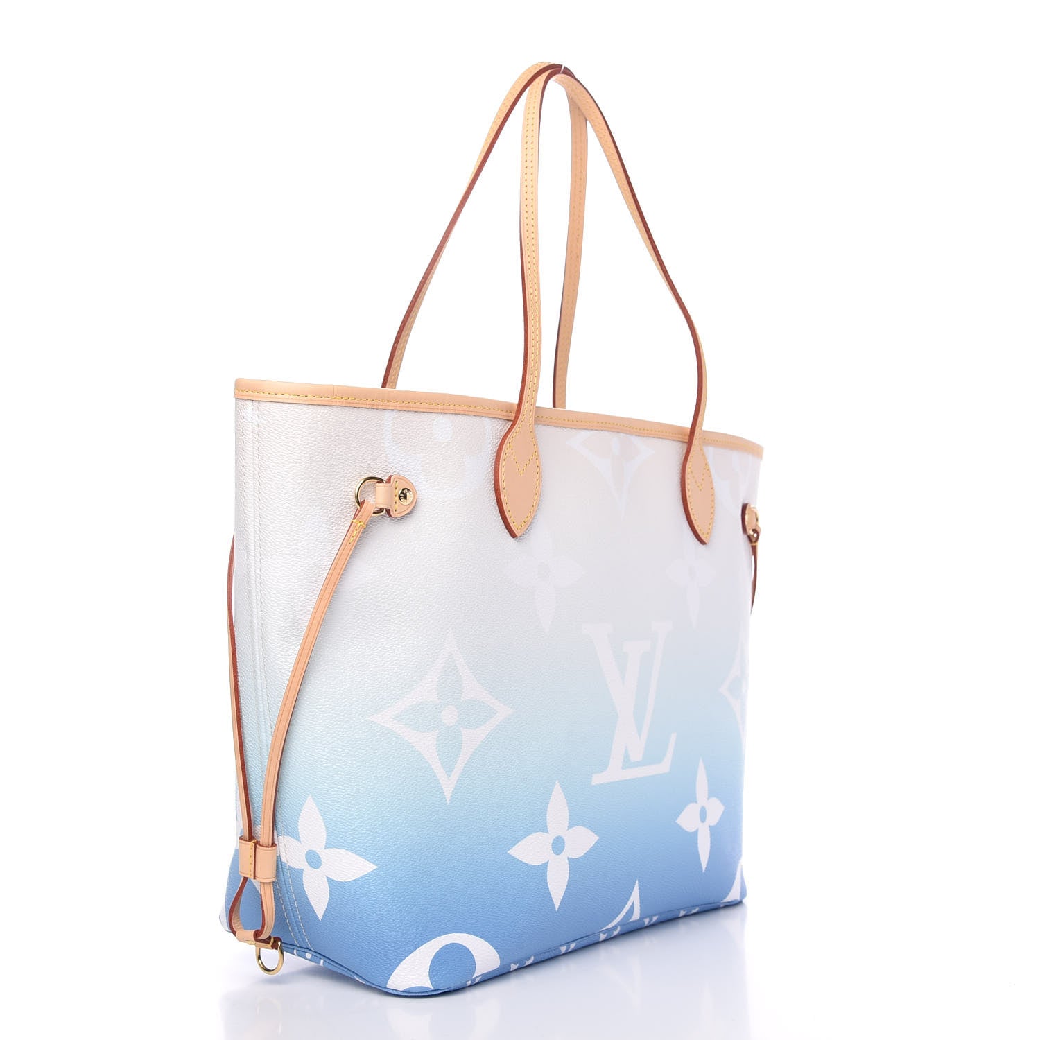 Louis Vuitton Monogram Giant By The Pool Neverfull MM Blue 3 of 8