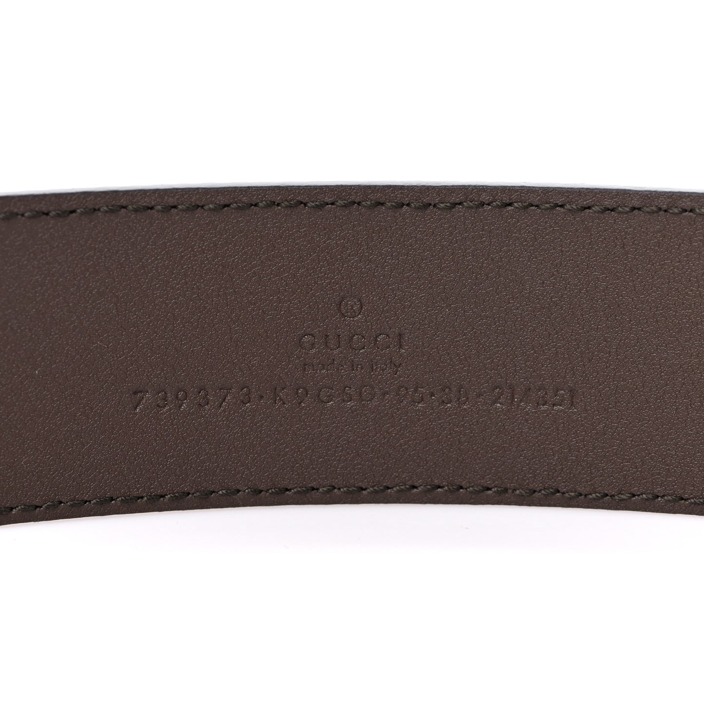 GG Supreme Monogram Textured Dollar Calfskin Blondie 40mm Belt 95 38 Beige Ebony New Acero