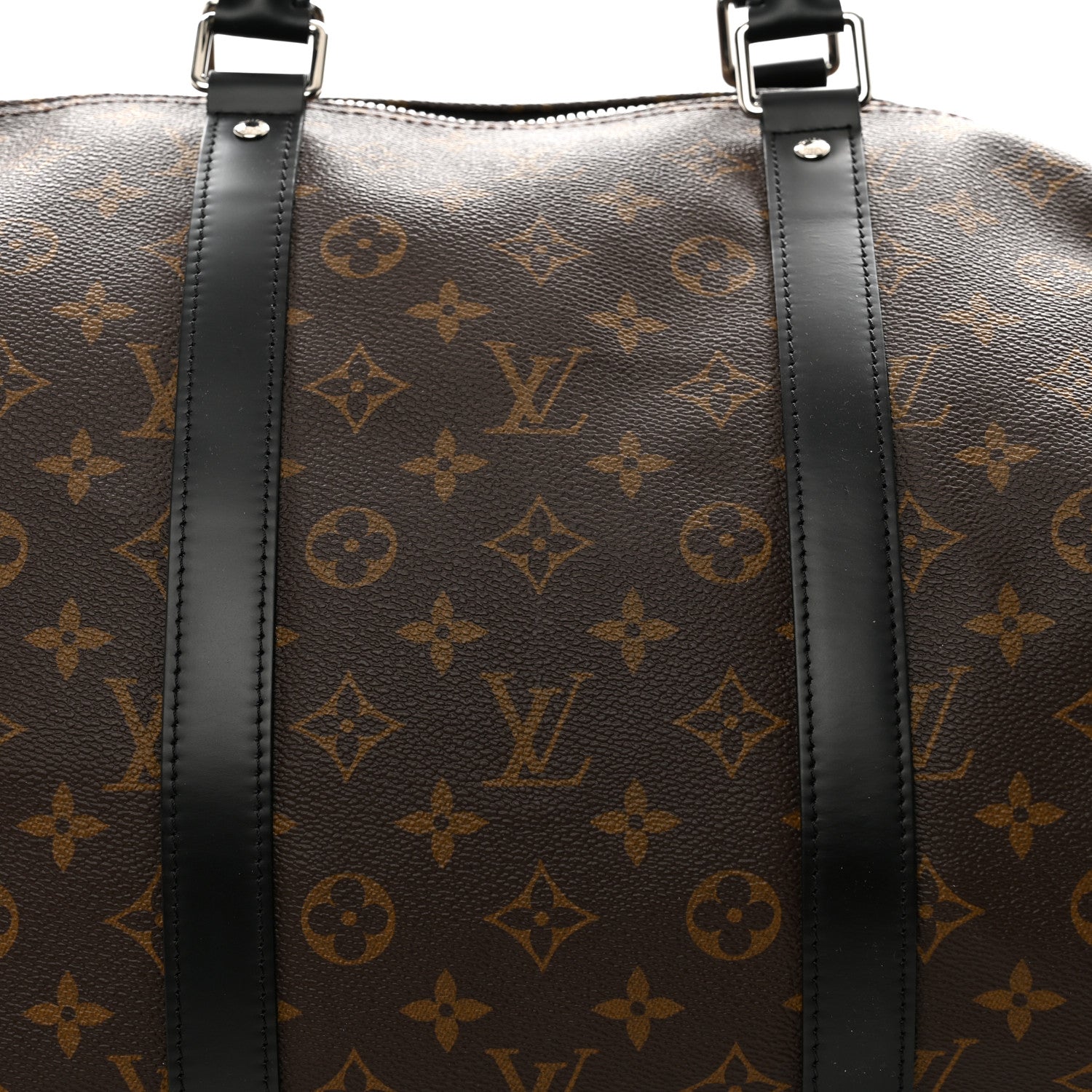 Louis Vuitton Monogram Macassar Keepall Bandouliere 55 6 of 9