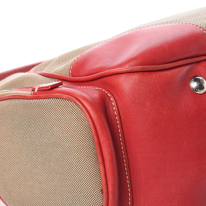 Prada Canvas Shoulder Bag Bag Red 16 of 23